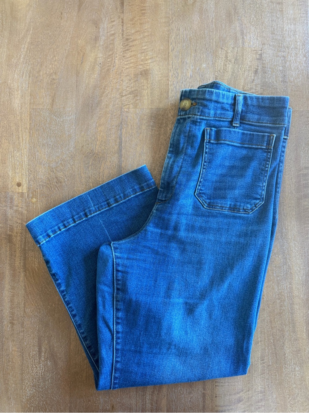 Maeve Midwash Blue Ankle Jeans